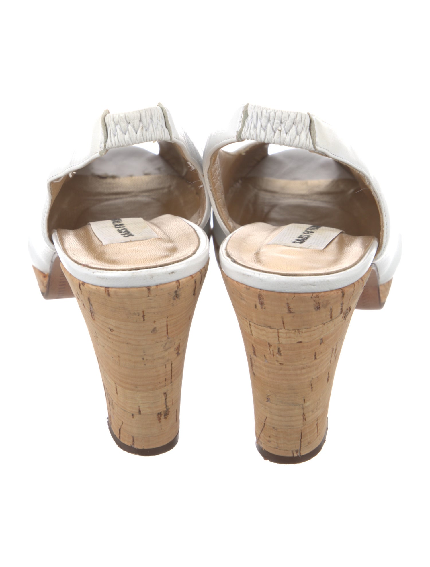 Saks Fifth Avenue Leather Slingback Sandals